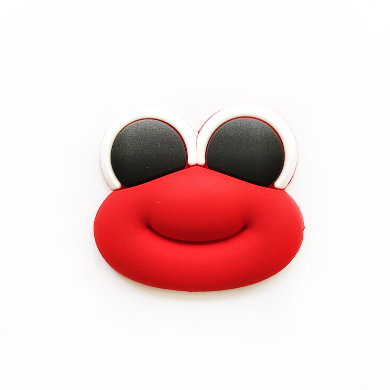 Creative cartoon sausage mouth big eyes PVC soft glue DIY jewelry patch mobile phone shell hair accessories Crocs accessories wholesale a variety of optional Item Picture
