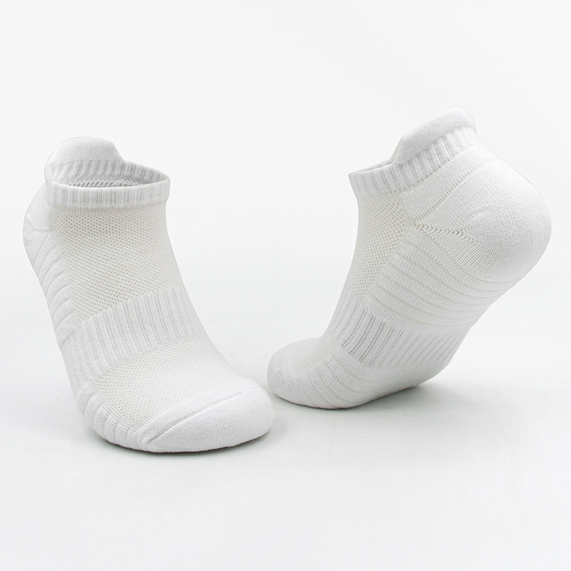 Cross-border Amazon professional men's sports socks, pure cotton breathable thickened towel bottom short tube running socks, custom-made casual cotton socks, factory direct sales Specification image