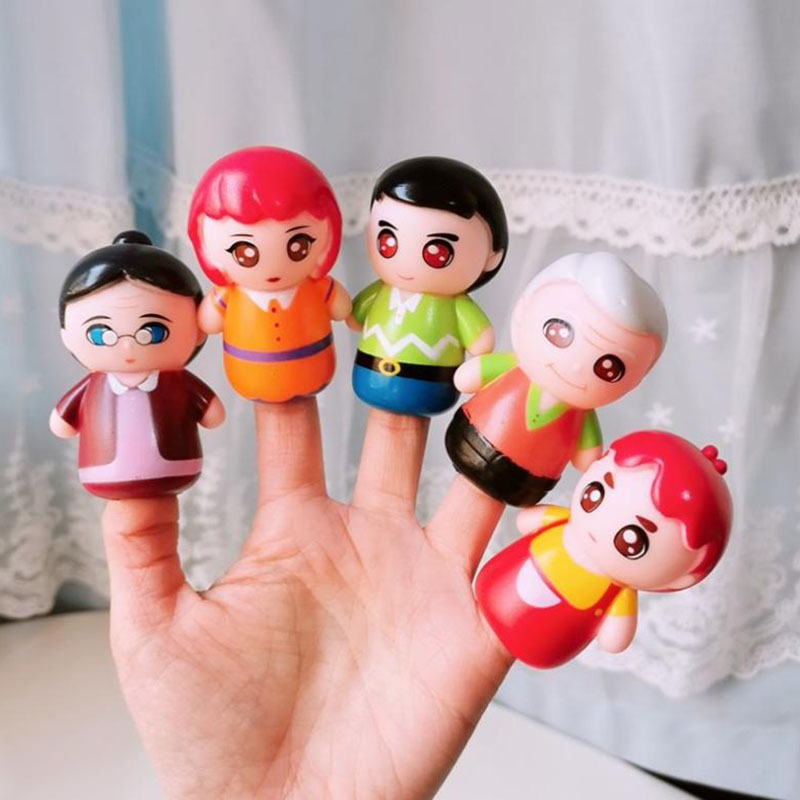 Hand puppets for parent-child interaction, finger dolls for playing house, kindergarten story-telling, children's educational toys and gifts details Picture