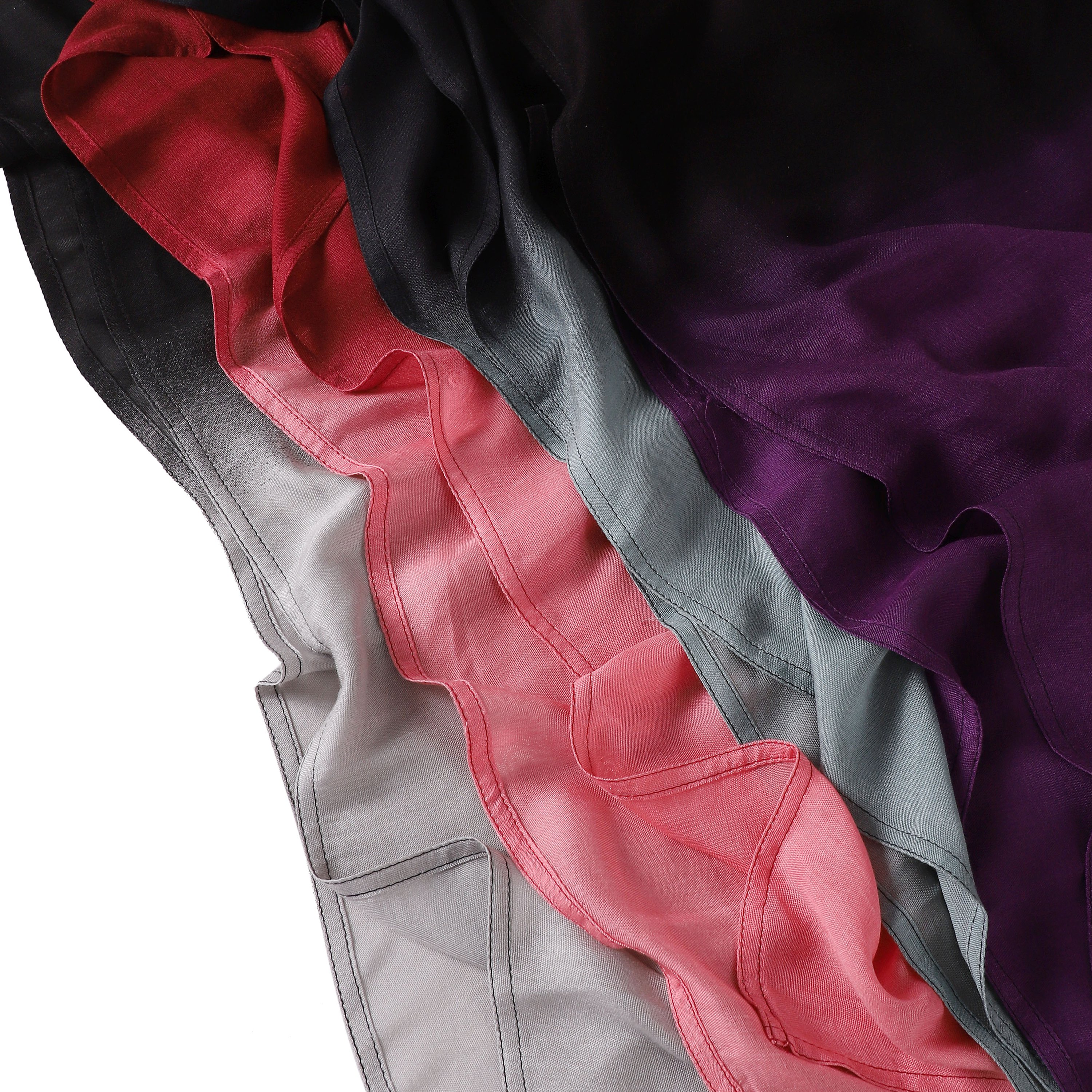 新款莫代尔宽边渐变双色头巾女披肩长巾人棉围巾Modal Shawl F745