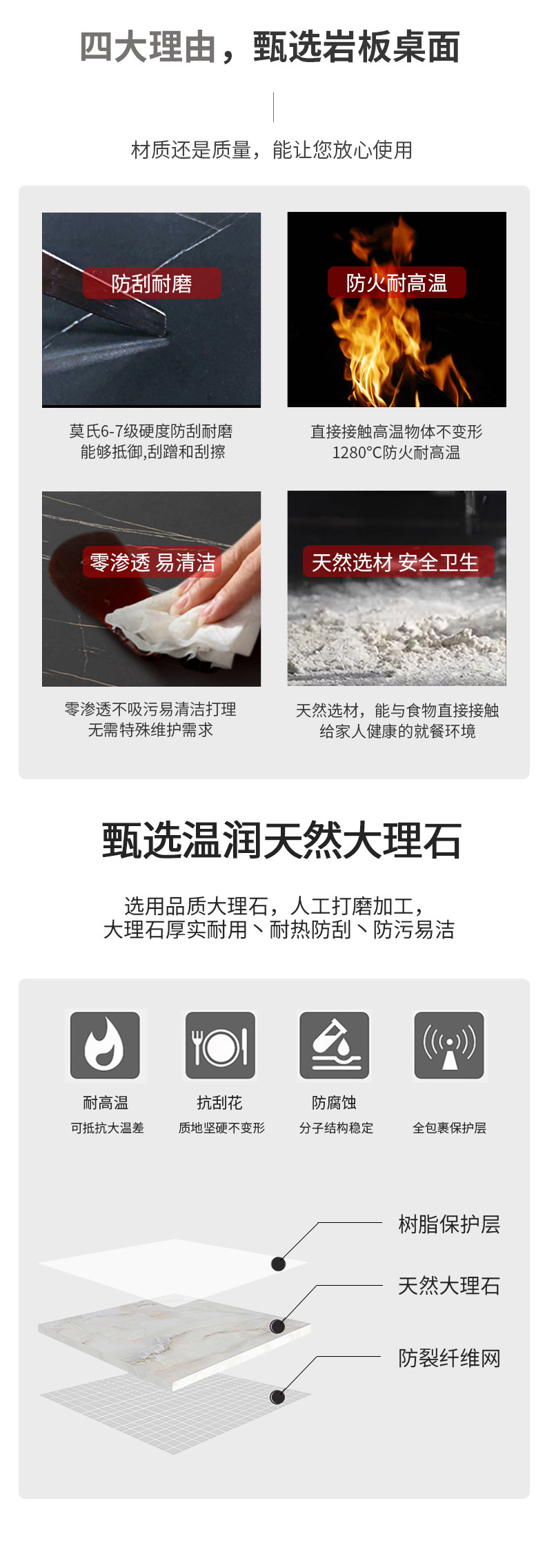 现代简约轻奢岩板茶几 椭圆形电视柜组合 客厅北欧小户型玻璃茶几详情11