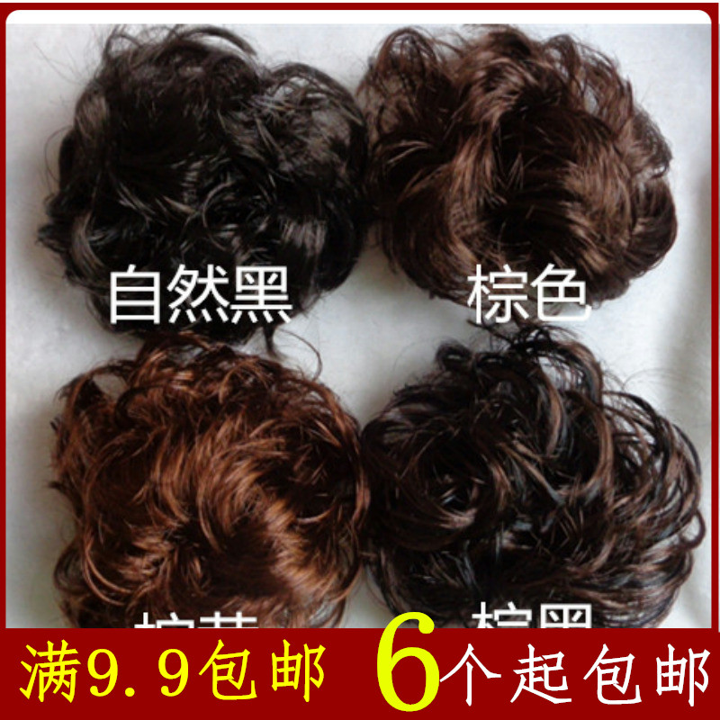 Korean-style hair accessories, wigs, large flower curls, bride's updo, fluffy curls, hair buns, flower bud heads, bun heads, adult hair bands, children