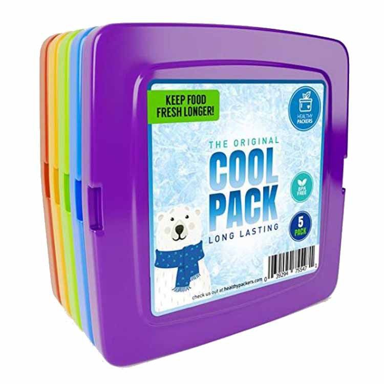 Outdoor picnic lunch bag/box, refrigerated blue ice 200g, large single-hole cold preservation ice crystal box 125x125x15mm Application Scenario