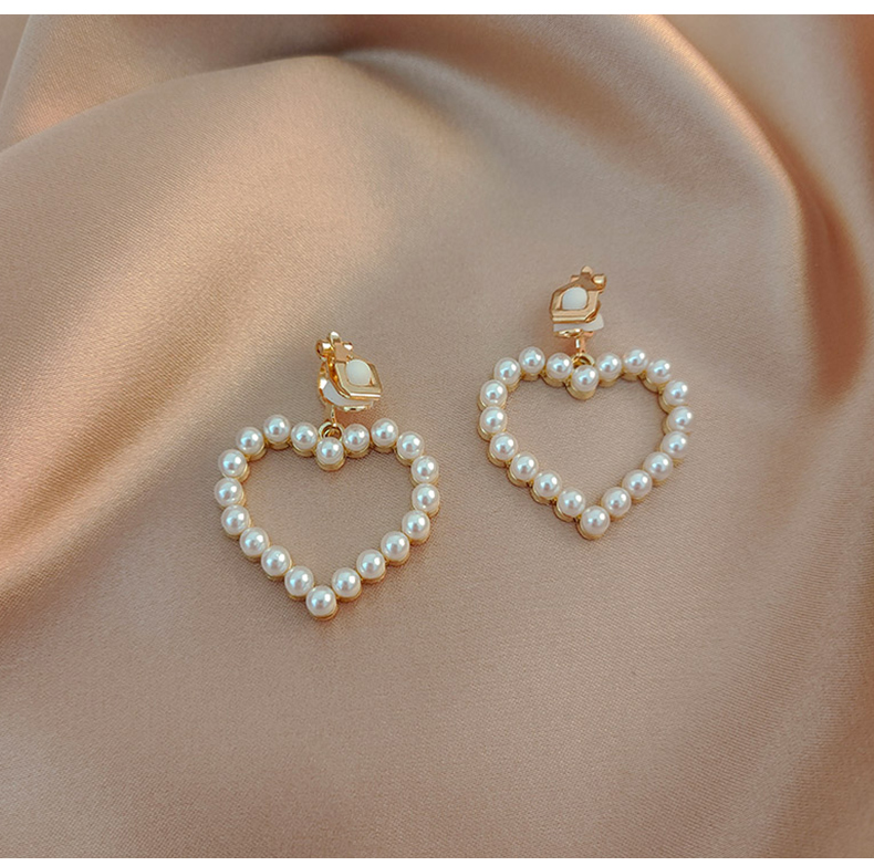 高级感珍珠耳夹无耳洞三角耳夹复古流苏耳环气质耳饰外贸饰品批发详情22