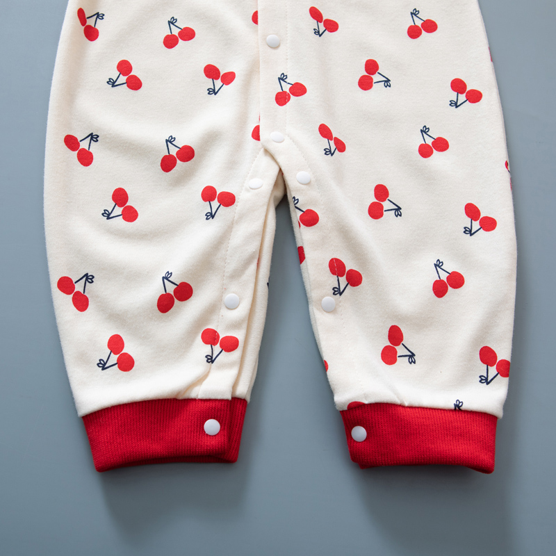 洋气公主女宝宝连体衣春秋薄款3新生儿外出哈衣爬服0-1岁婴儿衣服详情10