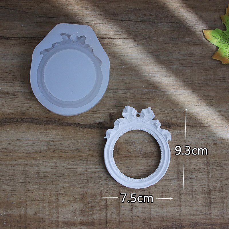 70YF European-style court mirror frame, carved photo frame mold, scented gypsum, diffuser stone, epoxy resin, candle base, decorative sky pic 4