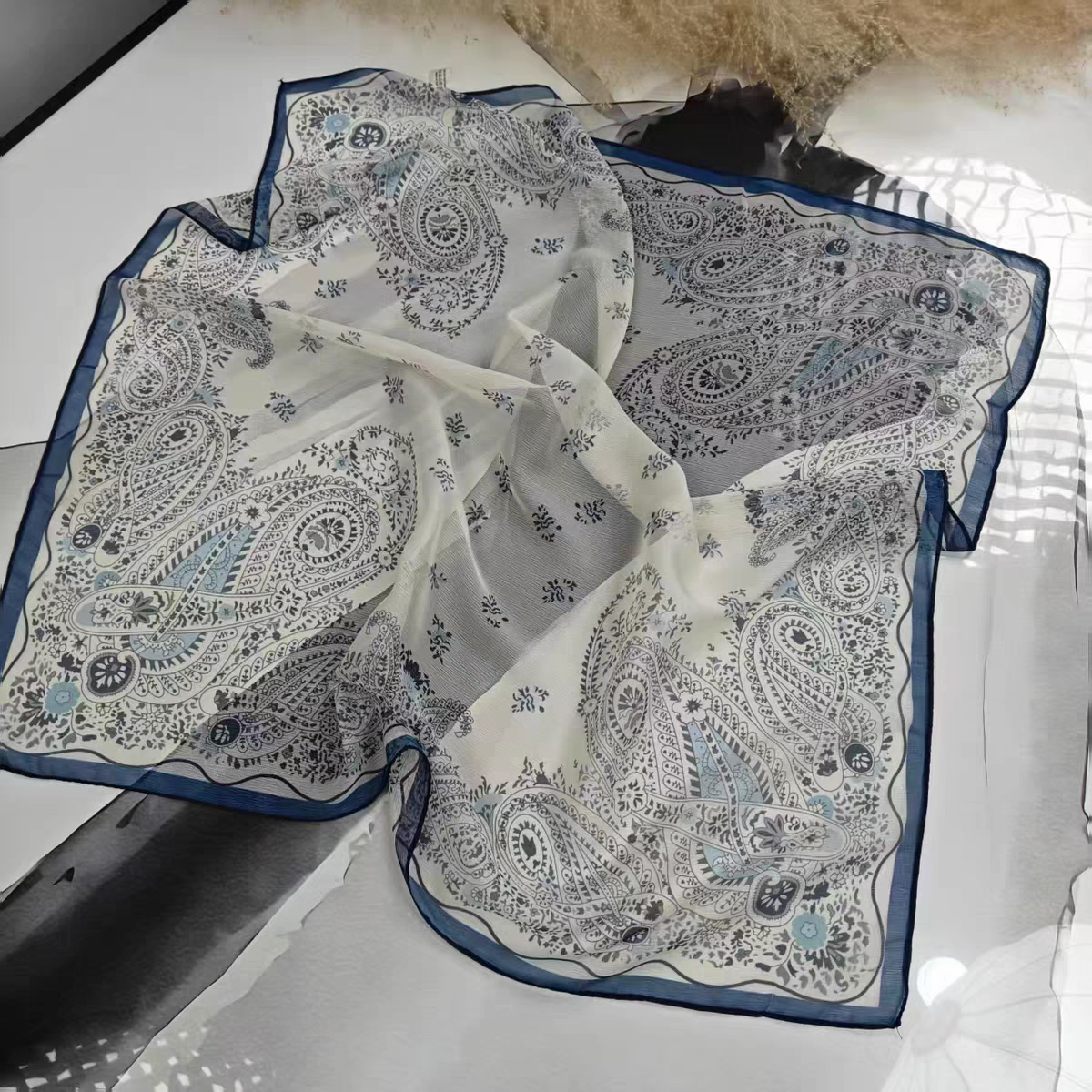 【 Lightweight Celissa 】 New Spring/Summer 2025 Silk scarf, versatile and stylish Celissa, high-end and stylish scarf pic 7