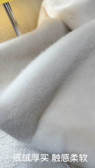 欧貂绒皮毛一体短款立领仿水貂毛外套环保皮草女秋冬新品通勤风详情13