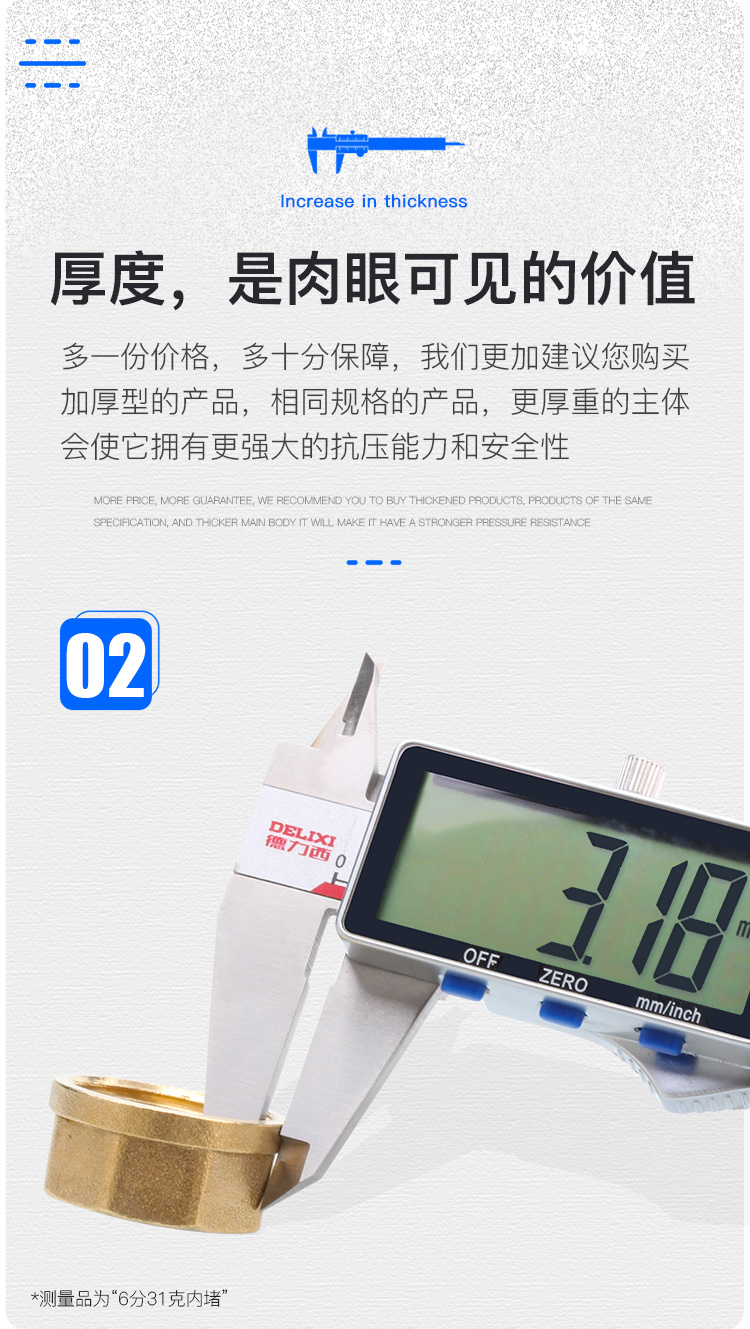 全铜水管堵头丝堵帽墙洞塞头四分闷头管帽4分6分内丝外丝堵盖塞子详情4