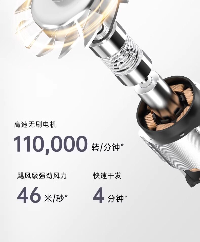 Source factory high-speed hair dryer, Huaqiangbei negative ion hair dryer, strong wind force home dormitory cross-border hair dryer pic 9