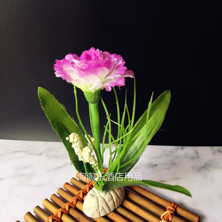 盘饰摆盘装饰仿真花草刺身拼盘创意意境小摆件酒店花餐厅冷菜喜宴详情图5