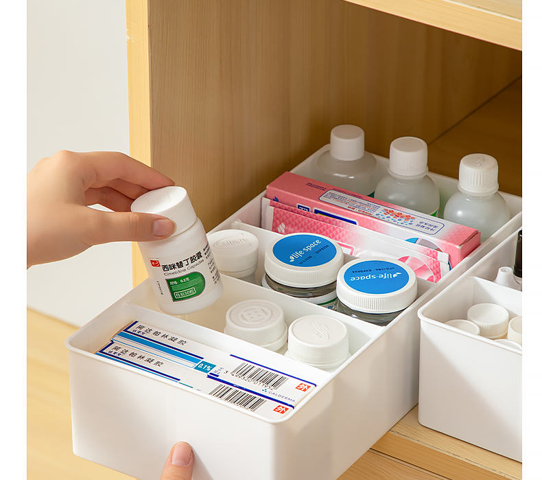 Desktop compartments storage box, hospital medicine box, cosmetics and sundries box, multi-compartment organization box, multi-functional storage box pic 17
