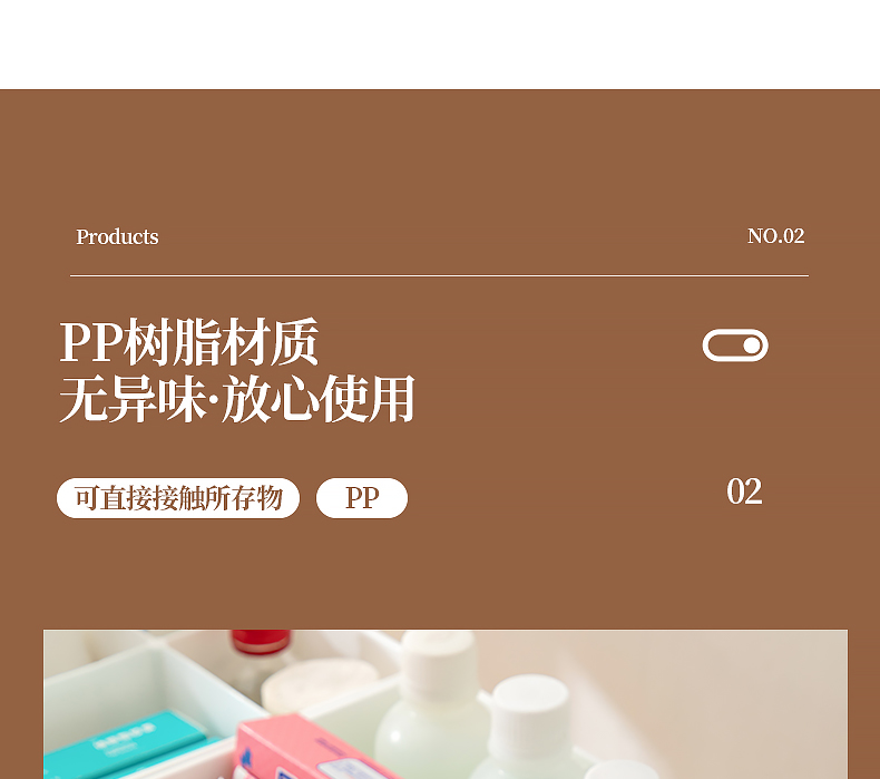 Desktop compartments storage box, hospital medicine box, cosmetics and sundries box, multi-compartment organization box, multi-functional storage box pic 14