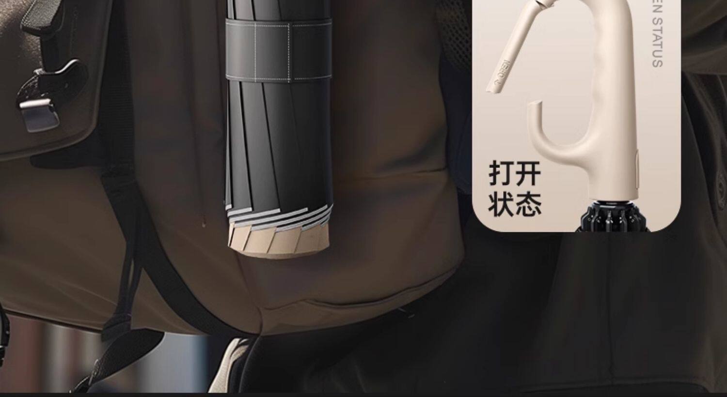 色丁长柄反向不湿车伞雨伞一次性防风防水详情2