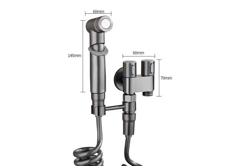 马桶伴侣喷枪双控一进二出水龙头马桶冲洗喷枪妇洗器冲水枪伴侣详情18