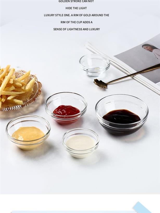 Small saucers, mini soy sauce, vinegar, seasonings, small bowls, butterfly glass flavor plates, plates, dipping sauces, seasoning plates, soy sauce plates, glass plates pic 1