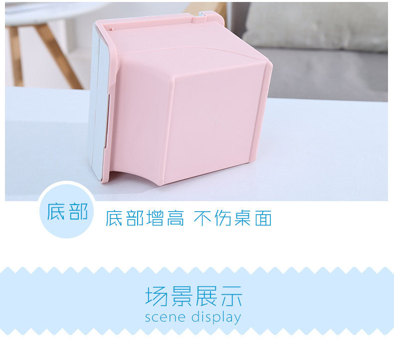 Creative covered desktop, lazy person cracking sunflower seeds, eating nuts, small snacks, trash can, stationery storage box, basket, bucket, pen holder pic 9