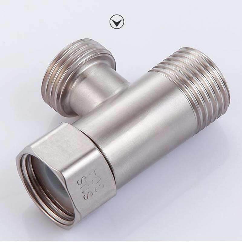 304 stainless steel three-way household 4-inch DN15 splitter, one-way two-way union, internal and external threaded water pipe joint pic 10