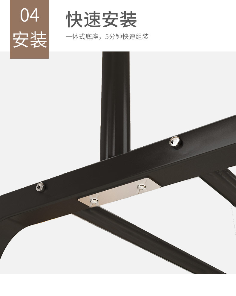 晾衣架落地挂衣架折叠宿舍用室内卧室学生晒衣架家用凉衣服杆架子详情11