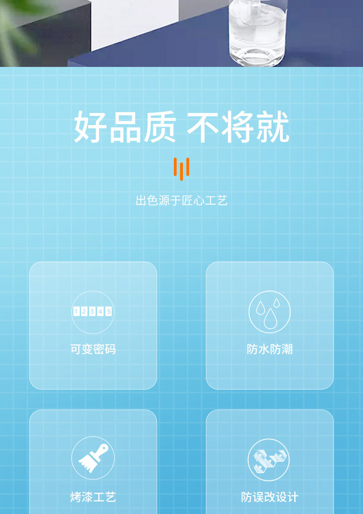 Combination lock, padlock, dormitory lock, cabinet lock, household wardrobe door, shoe cabinet, U-shaped lock, suitcase, small lock head, lock pic 4