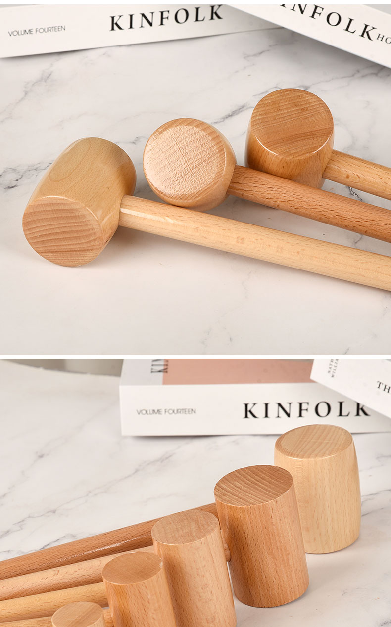 小木锤子玩具儿大号工具锤安装锤实木儿童敲打积木小木槌榔头道具详情5