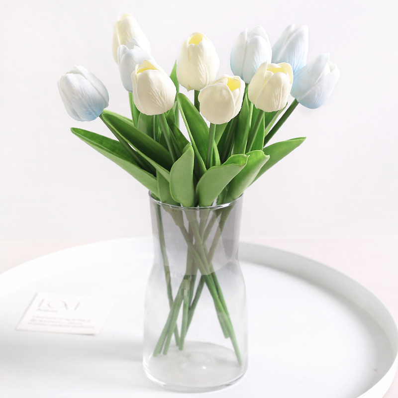 ins郁金香假花仿真花 家居客厅装饰 餐桌花瓶插花摆件 拍摄道具详情10