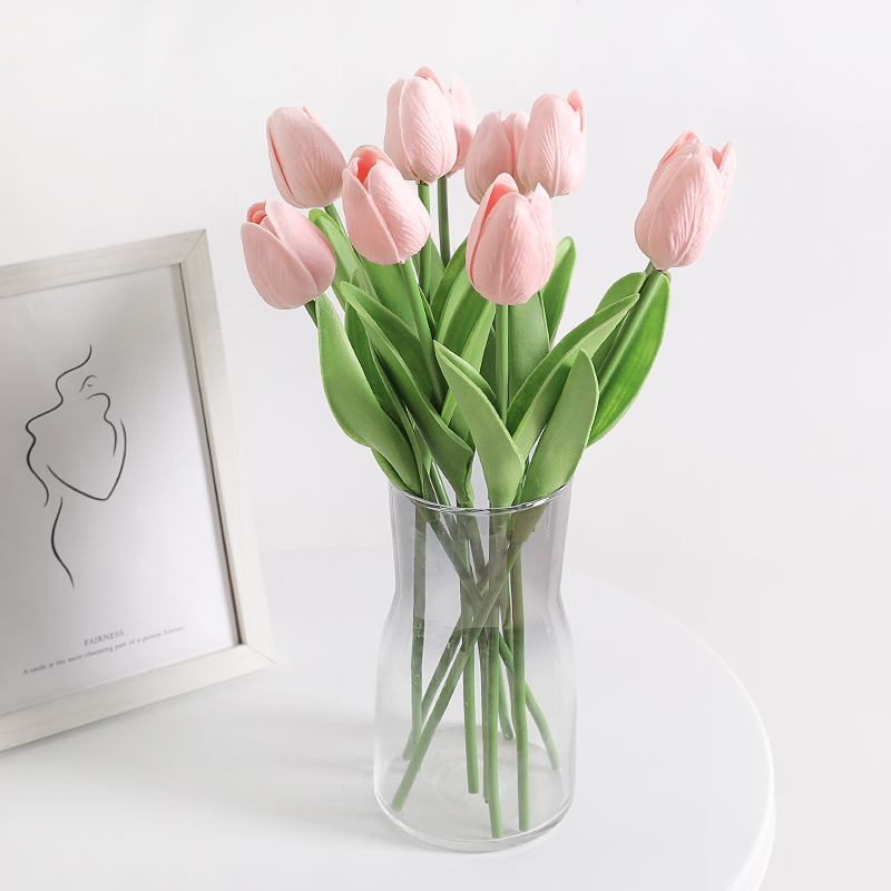 ins郁金香假花仿真花 家居客厅装饰 餐桌花瓶插花摆件 拍摄道具详情5