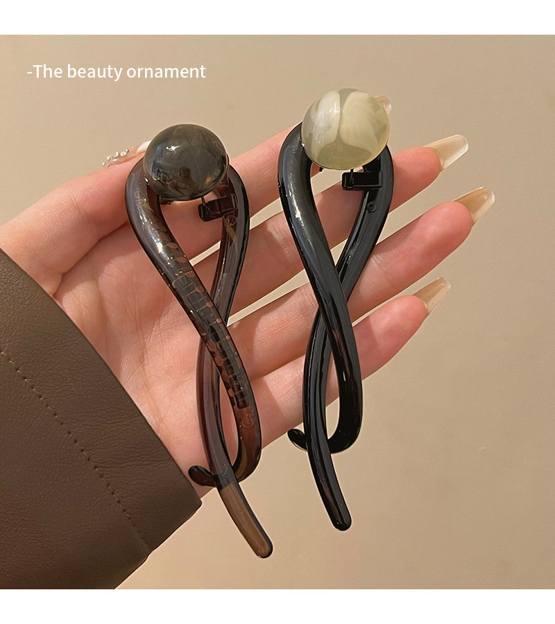 Elegant one-line hair clip, twist clip at the back of the head, 2025 new style, light luxury and high-end style, updo, grab clip, duckbill clip headwear pic 33