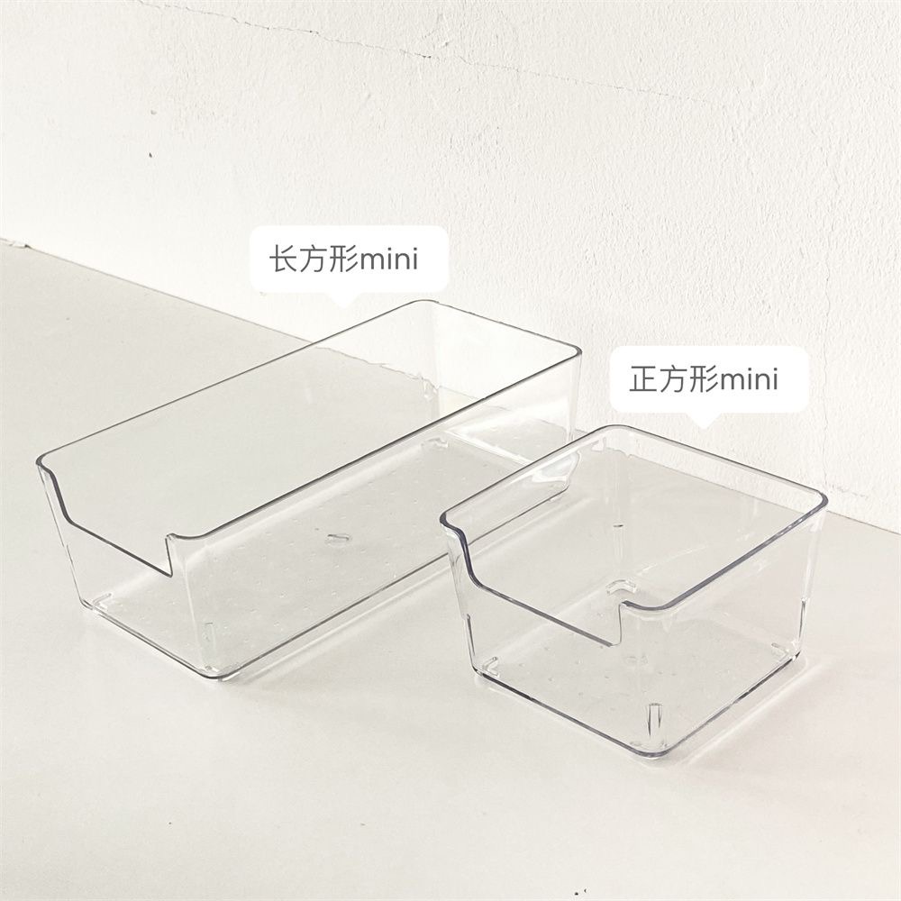 Desktop storage box, acrylic cosmetics transparent basket, dormitory facial mask drawer, organizing box, snack and sundries shelf pic 5