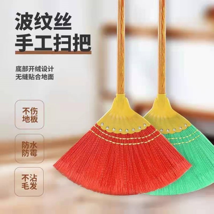 芒草扫把家用扫地笤帚软毛不粘头发老式高粱捎把庭院户外单个扫帚详情5