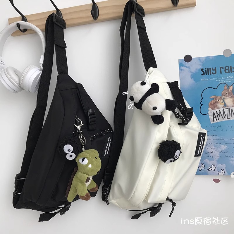 斜挎包男款潮牌潮流胸包男士背包运动单肩包女手机男生小挎包腰包详情7