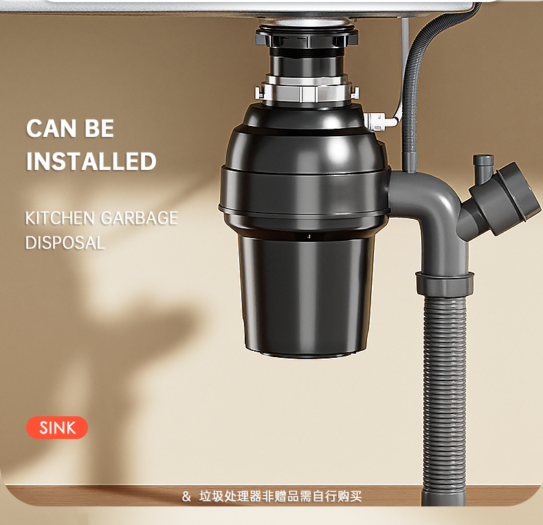 Cross-border customized sink, large single trough, millet grains, 304 stainless steel kitchen sink, bowl and sink, upper, middle and lower basins pic 22