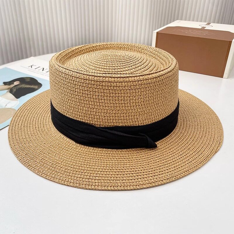 Fashionable and versatile beach straw hats, wheat straw sun hats, baseball caps, straw hats pic 12