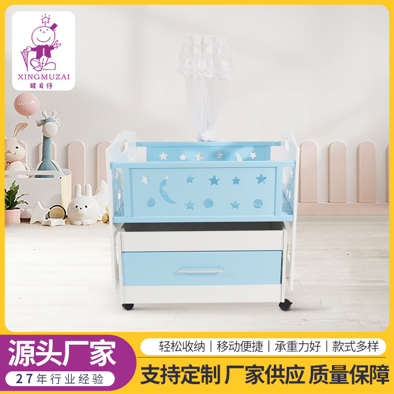 新品新生婴儿床拼接大床可移动多功能移动轮睡篮床家用便携延边床