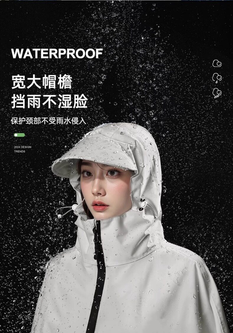 雨衣电动车骑手专用全身一体式加厚防暴雨男女加大成人电瓶车雨披详情5
