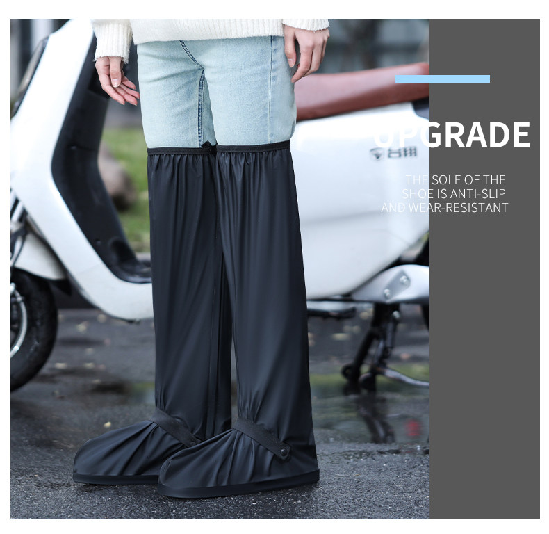 雨鞋套高筒过膝男防水耐磨加厚雨靴骑行赶海水鞋女防滑钓鱼下水裤详情15