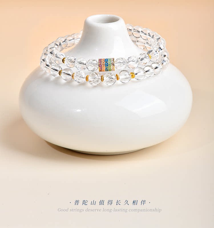 Natural pure white crystal bracelet for girls to bring good fortune and stabilize wealth. 2026 new style gift for your girlfriend pic 10