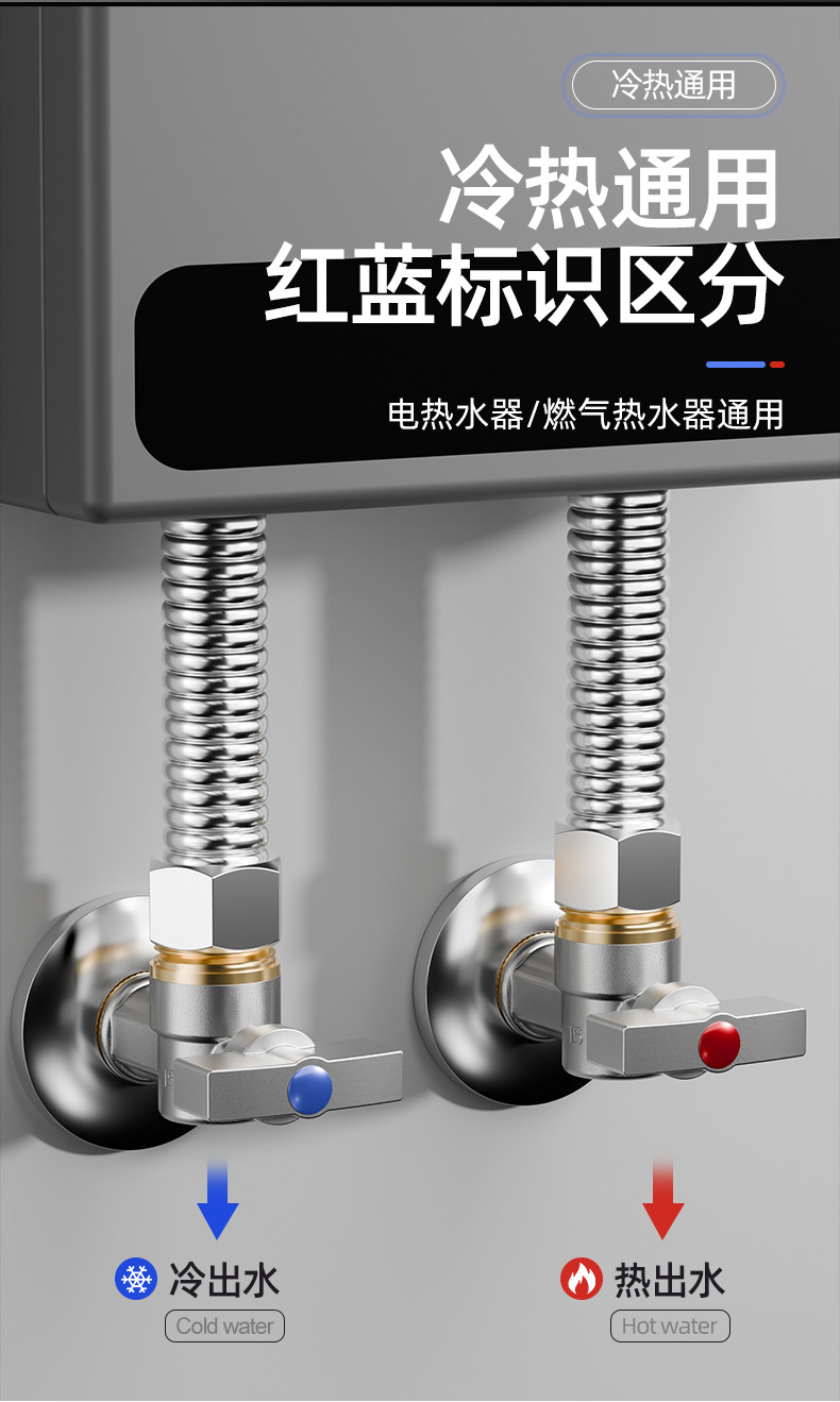 全铜三角阀球芯全开大流量球阀燃气热水器冷热水龙头马桶进水开关详情22