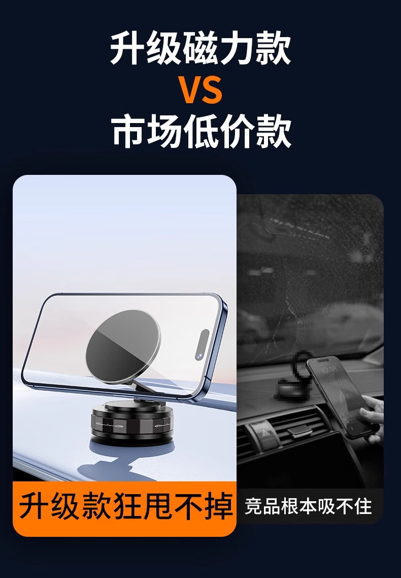 多功能magsafe磁吸手机支架 360度旋转万能俯拍手机拍摄支架详情5