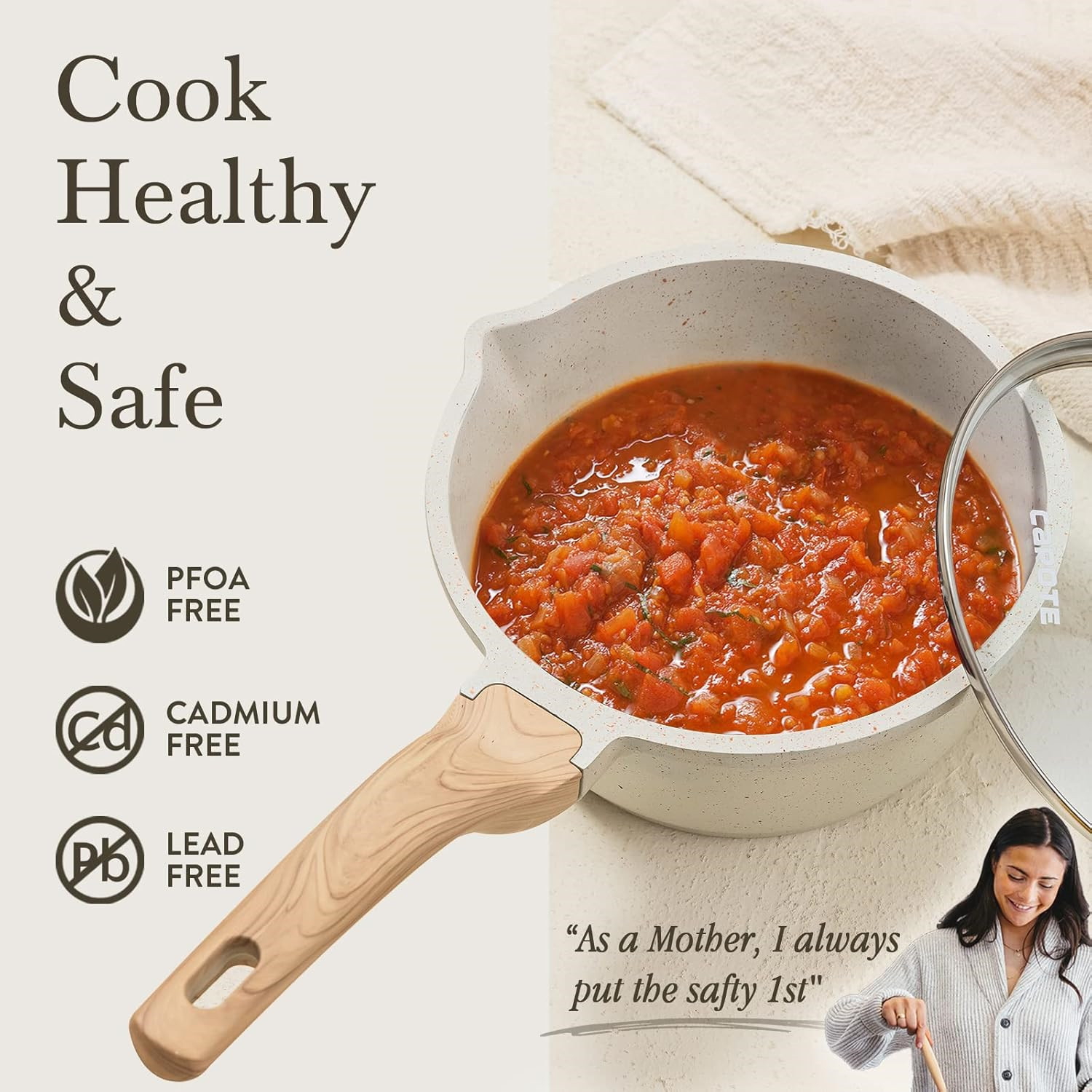 Saucepan Sauce Pan Milk Pan Cooking Nonstick Stone Coating Application Scenario