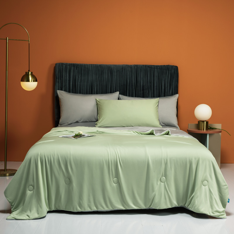 婴儿A类凉感夏凉被非天丝空调被学生夏被纯色双人冰丝薄被子夏季详情22