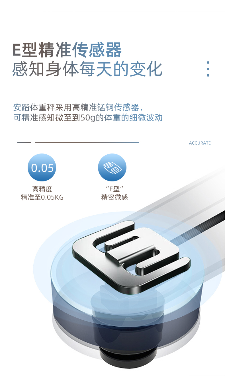Factory direct sales of household precise small electronic scale, smart weight loss body fat scale and human body weighing meter pic 3