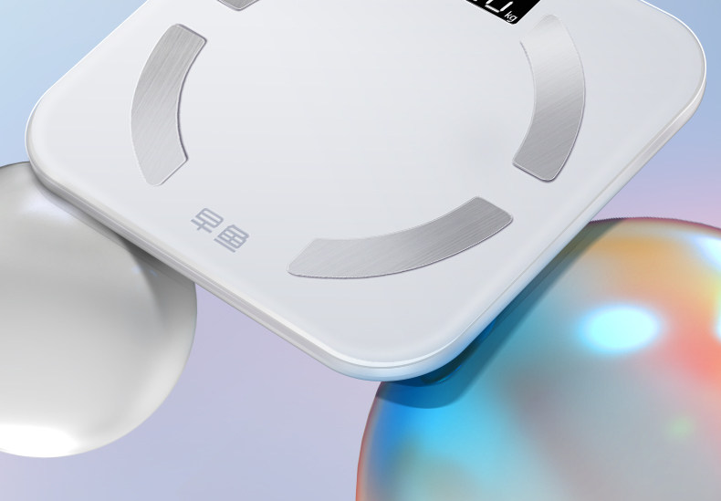Early Fish weight scale, household precision small electronic scale, high-precision rechargeable body fat scale, household body scale wholesale pic 2