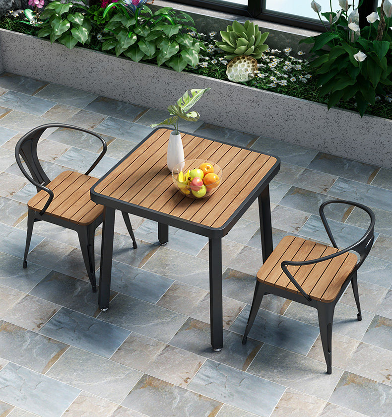 星辰工厂网红轻奢简约露台花园桌椅子套装户外阳台小桌椅组合休闲室外庭院详情22