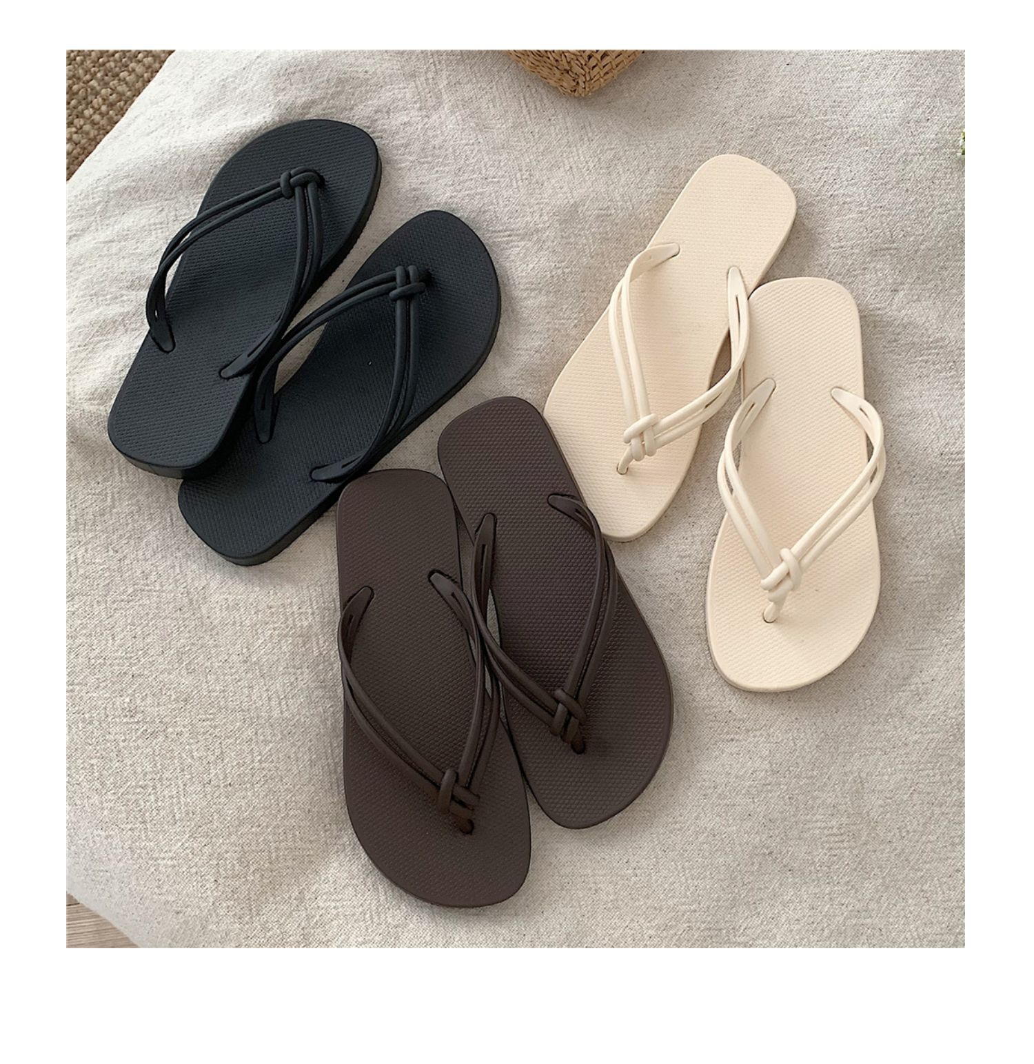 日式新款网红ins时尚休闲人字拖女夏外穿防滑洗澡夹脚凉拖鞋沙滩详情29