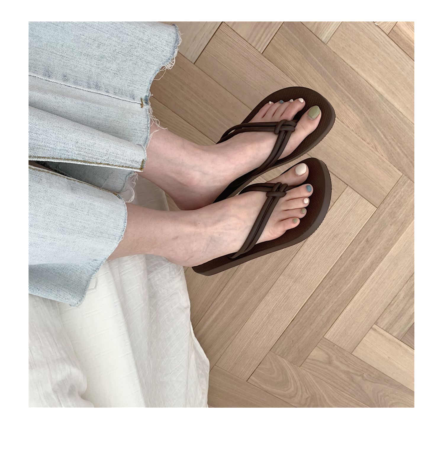 日式新款网红ins时尚休闲人字拖女夏外穿防滑洗澡夹脚凉拖鞋沙滩详情20