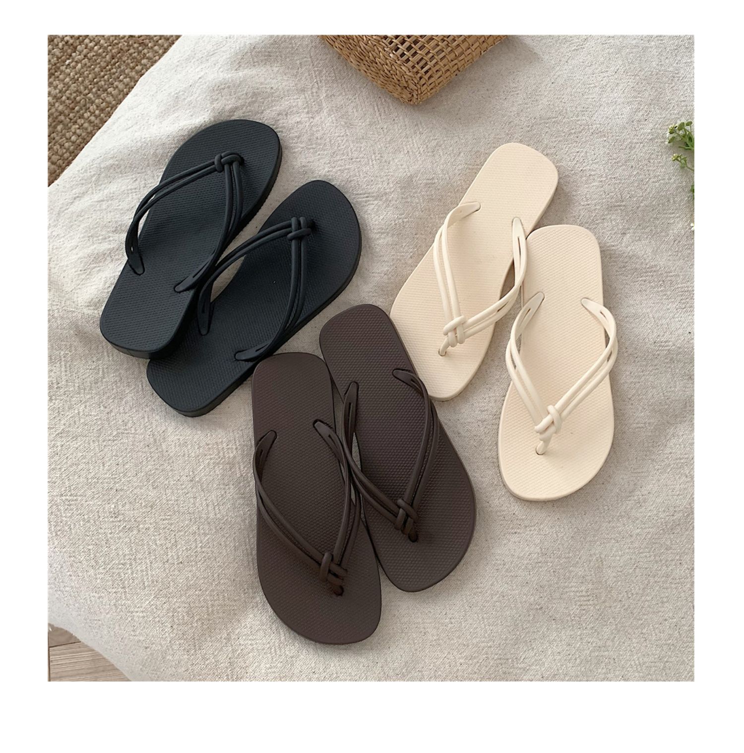 日式新款网红ins时尚休闲人字拖女夏外穿防滑洗澡夹脚凉拖鞋沙滩详情4