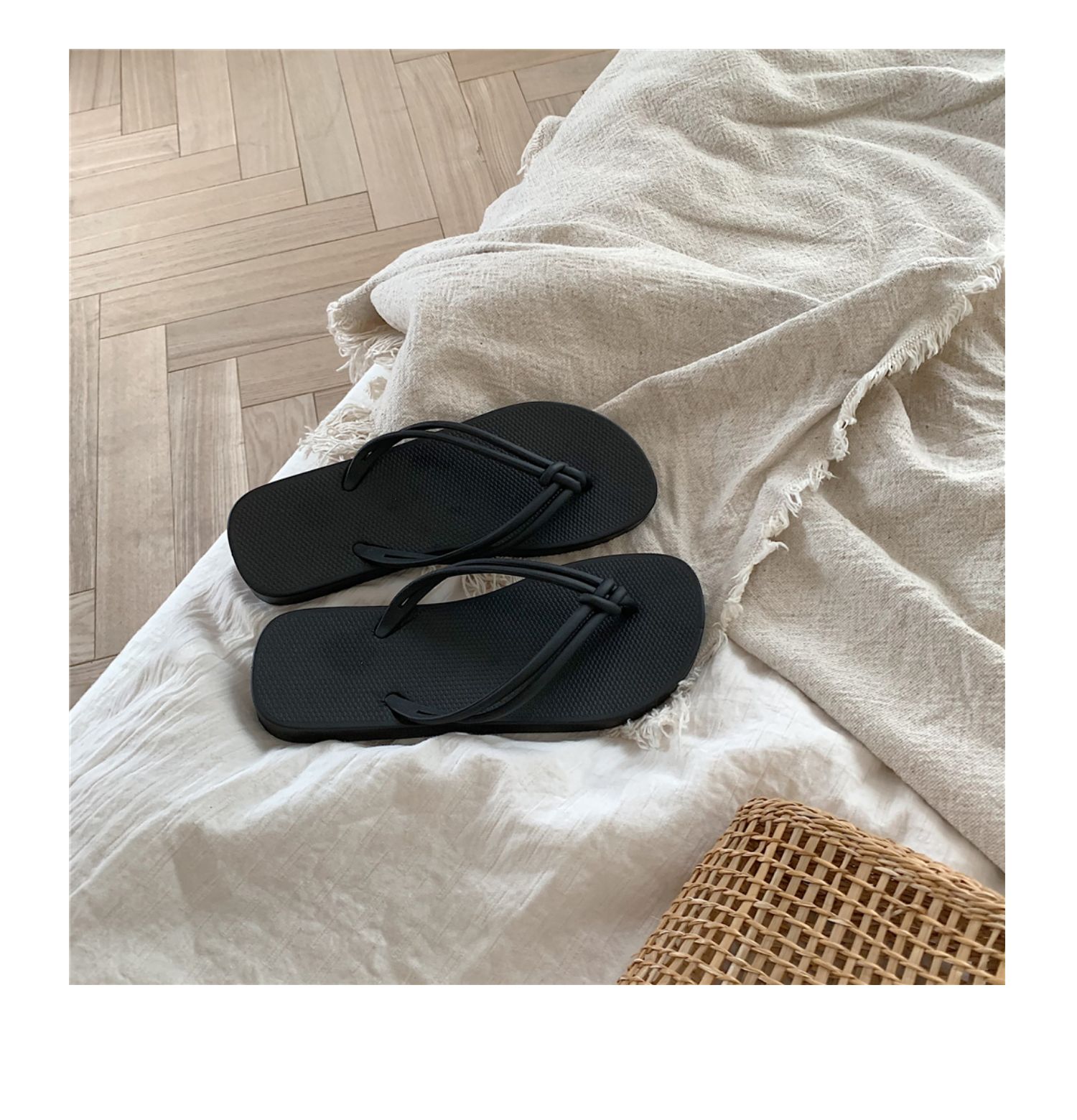 日式新款网红ins时尚休闲人字拖女夏外穿防滑洗澡夹脚凉拖鞋沙滩详情28