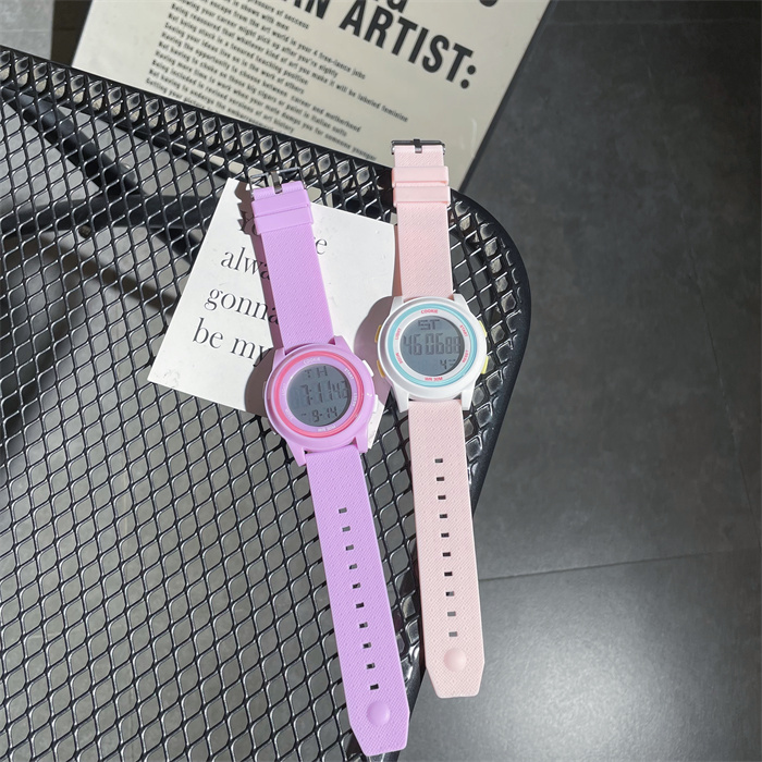 学生党手表女款ins风高颜值女生初中生简约百搭运动独角兽电子表详情23