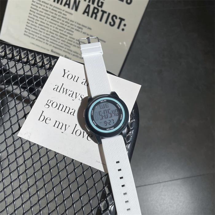 学生党手表女款ins风高颜值女生初中生简约百搭运动独角兽电子表详情24